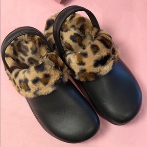 Target Black Faux Fur Lined Loafers